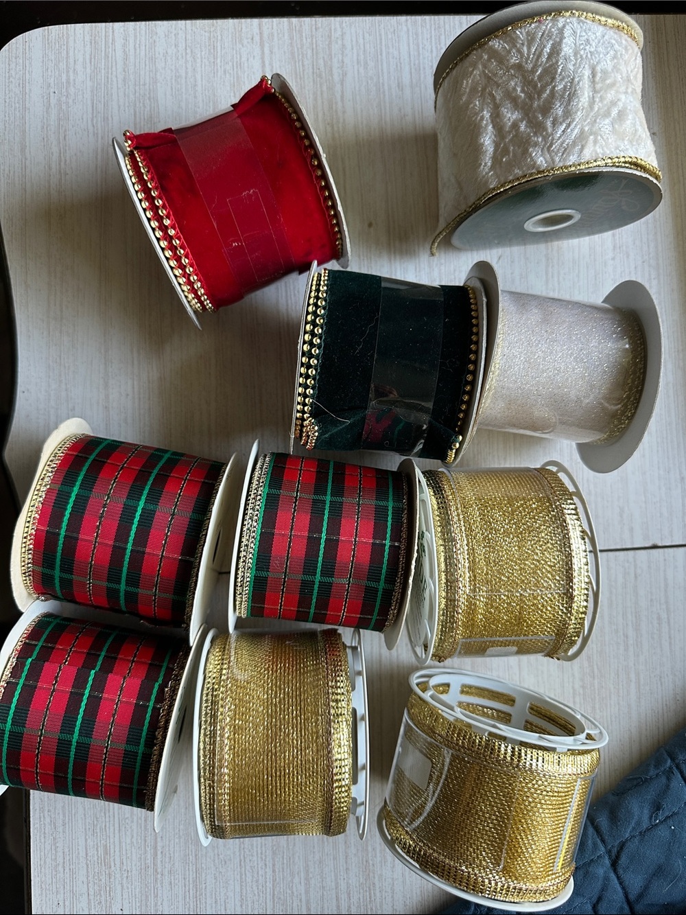Lot of 10 brand new Christmas ribbon